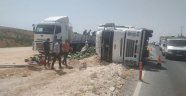 Kara yolunun kenarı karpuz tarlasına döndü
