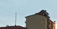 Fırtına emniyet çatısına zarar verdi
