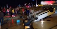 Tekirdağ'da şarampole uçan araçta 1 kişi yaralandı