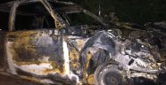 Traktörle çarpışan otomobil hurda yığınına döndü