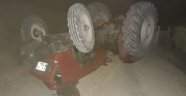 Hekimhan'da devrilen traktör can aldı