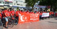Şehitler İçin Pedal Çevirdiler