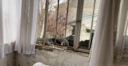Ağrı'da bir evin çatısına yıldırım düştü