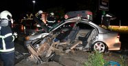 Aksaray'da 2 otomobil çarpıştı: 1 ölü 3 ağır yaralı