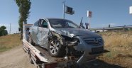 Aksaray'da otomobil şarampole devrildi: 5 yaralı