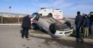 Aksaray'da otomobil takla attı: 1 yaralı