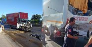 Alanya'da midibüs ile kamyonet çarpıştı: 15 yaralı