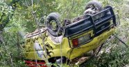 Alanya'da turist taşıyan minibüs şarampole yuvarlandı: 1 ölü, 11 yaralı