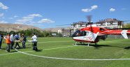 Ambulans helikopter yine kalp krizi vakası için havalandı