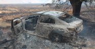 Arazide yangın çıktı başkanın makam aracı da kül oldu
