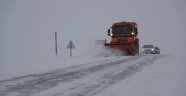 Ardahan'da ulaşıma kar tipi ve sis engeli