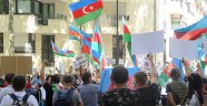 Azerbaycanlılardan Ermenistan'ın Paris Büyükelçiliği önünde protesto