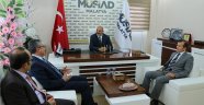 Başkan Poyraz MÜSİAD ziyaretinde 6736 sayılı kanun hakkında bilgi verdi