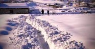 Bu köyde kar kalınlığı yarım metreyi geçti