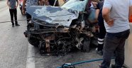 Burdur'da iki otomobil kafa kafaya çarpıştı: 1 ölü 5 yaralı