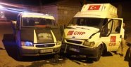 CHP'nin seçim aracı kaza yaptı: 7 yaralı