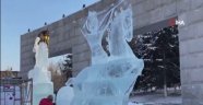 Çin'de kar ve buz heykeli festivali başladı