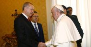 Cumhurbaşkanı Erdoğan, Papa ile Kudüs'ü görüştü