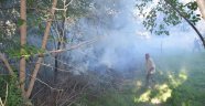 Darende ilçesinde anız yangını korkuttu