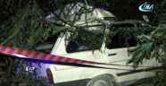Denizli'de otomobil şarampole yuvarlandı: 1 ölü, 5 yaralı