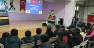 Depremzede öğrencilere trafik eğitimi verildi