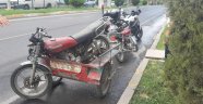 Dur ihtarına uymayan sürücü motosikletini bırakıp kaçtı