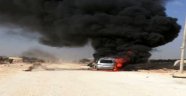 El Bab'da bomba yüklü araç patladı