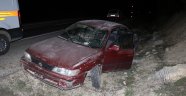 Elazığ'da otomobil şarampole uçtu: 3 yaralı