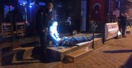 Emekli astsubay kayınçosunu kafasından bıçakladı