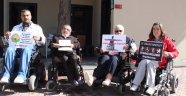 Engelli aktivistlerden protesto eylemi