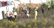 Eyüpsultan'da yolcu otobüsü yoldan çıktı: 5 ölü 26 yaralı