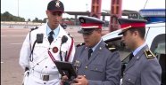 Fas'ta trafik drone kamerasıyla takip ediliyor