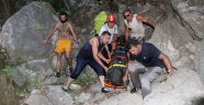 Fethiye'de kayalıklardan düşen Azeri kadın hayatını kaybetti