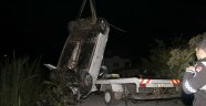 Fethiye'de otomobil dereye uçtu: 1 ölü