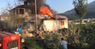 Fethiye'de tek katlı evde çıkan yangın korkuttu