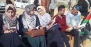 Filistinlilerden İsrail sınırında okuma eylemi