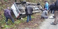Giresun'da yolcu minibüsü kaza yaptı: 16 yaralı