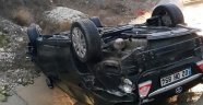 Gölbaşı'nda Otomobil Takla Attı