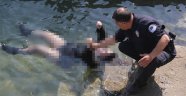 Gölde mini elbiseli, file çoraplı kadın cesedi bulundu