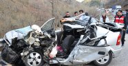 Gümüşhane'de feci kaza: 3 ölü, 1 yaralı