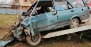 Hastaneye kontrole giden çiftin otomobili tarlaya uçtu: 1 ölü, 1 Yaralı