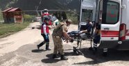 Helikopter ambulans bu kez mantardan zehirlenen hasta için havalandı