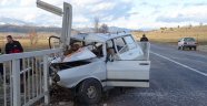 Hisarcık'ta trafik kazası: 1 yaralı