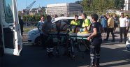 Hızını alamayan sürücü yaya geçidinde yaşlı adama çarptı