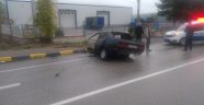 İkiye bölünen araçtan sağ çıktı