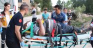 İlginç kazada bir kişi yaralandı
