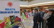 İMAM HATİP LİSESİNDEN KARMA RESİM SERGİSİ