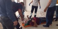 İnşaatın bodrumuna düşen kişi yaralandı