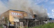 İş yeri küle döndü maddi kayıp çok büyük