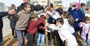 İşitme engelli öğrencilerden ağaçlandırmaya destek